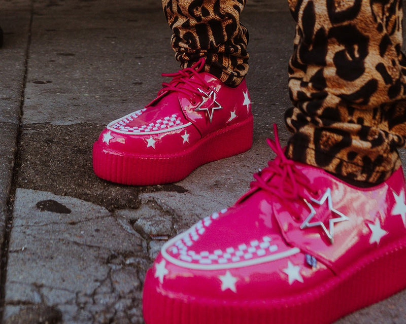 V3265 Pink & White Star Viva Mondo Creeper