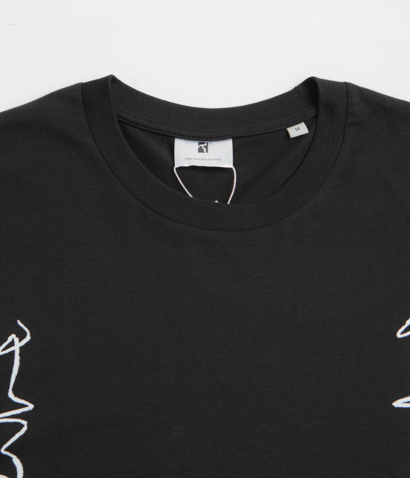 Poetic Collective Crayon Chain T-Shirt in Black