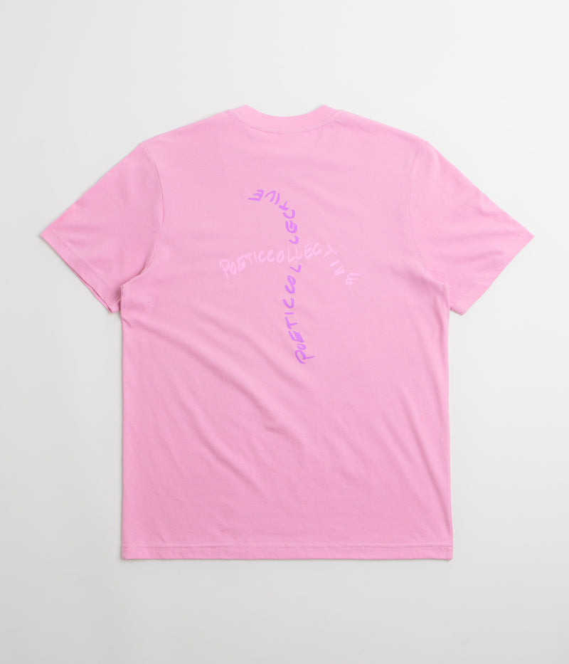 Poetic Collective Cross T-Shirt in Pink