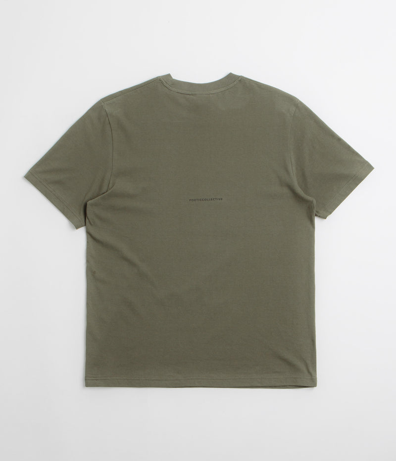 Poetic Collective Skull T-Shirt in Khaki
