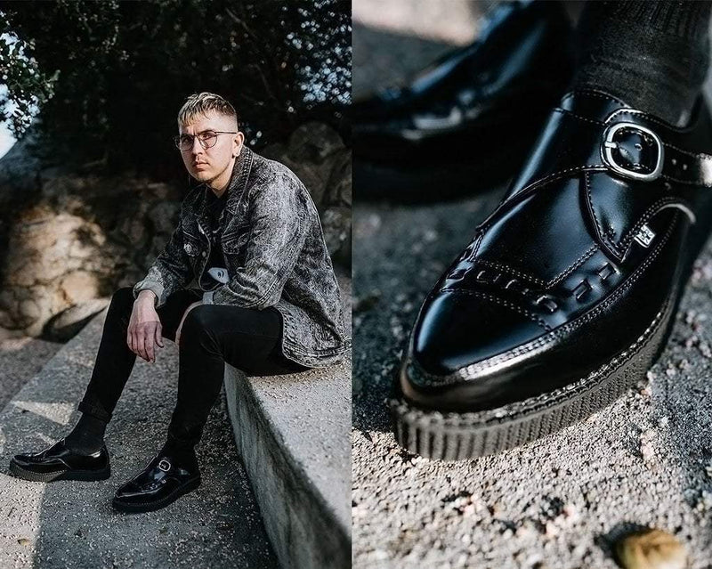 A8520 Pointed Buckle Creepers