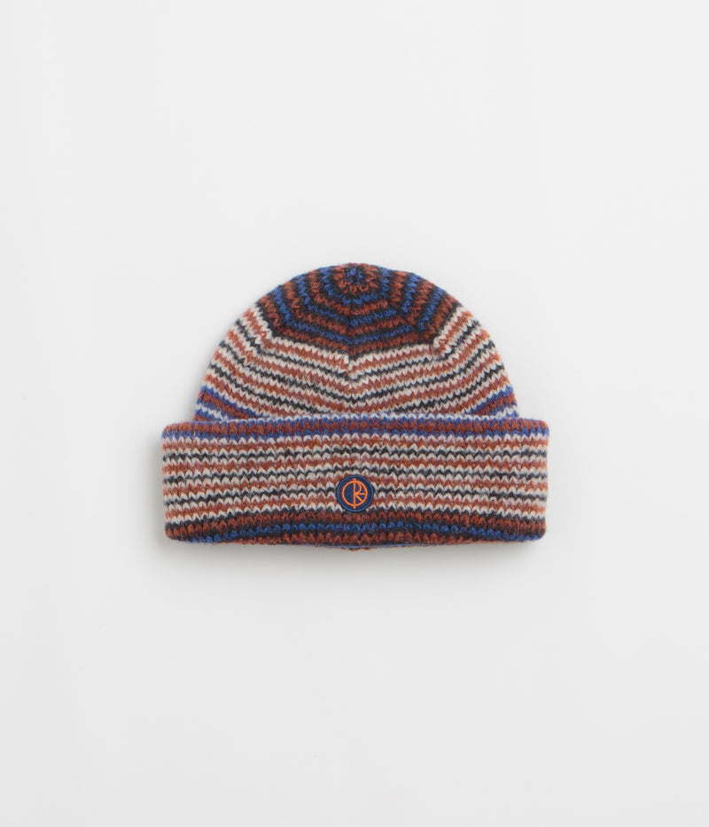 Polar George Beanie in Blue and Orange