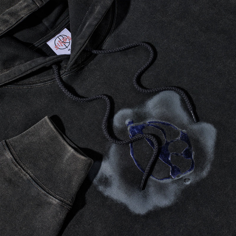 Polar Metal Logo Dave Hoodie - Silver Black