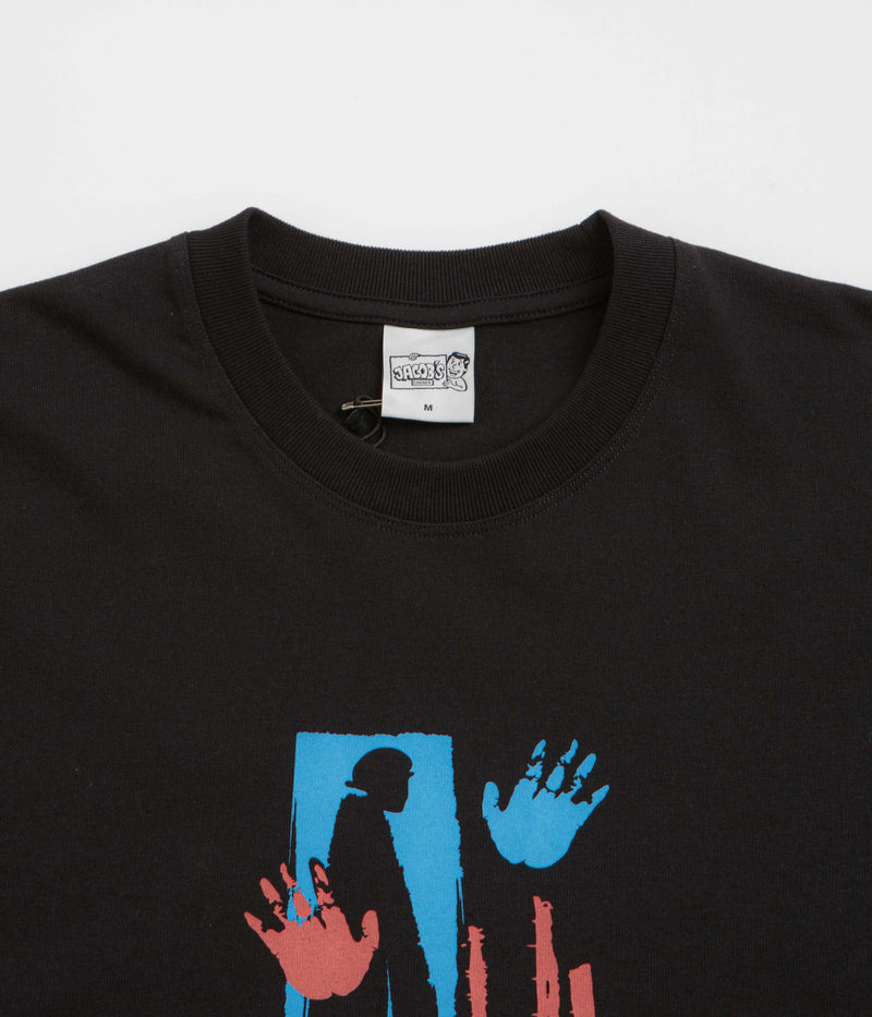 Polar Sitting Hands T-Shirt in Black
