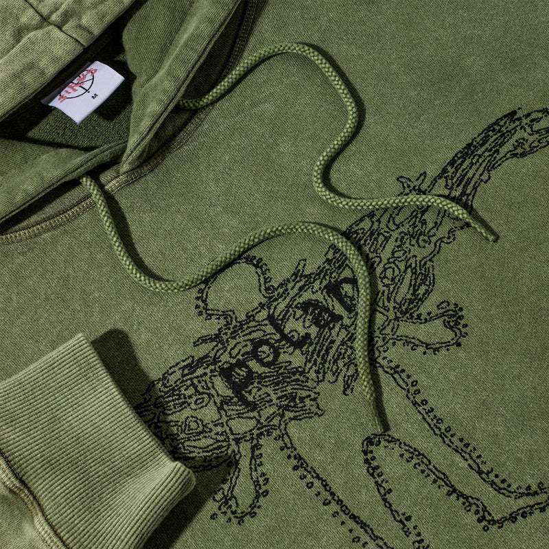 Polar Soul Acid Frank Hoodie - Army Green