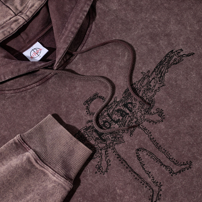 Polar Soul Acid Frank Hoodie - Bordeaux