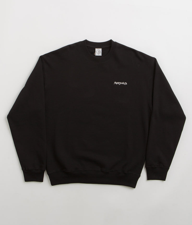 Polar Surf Logo Dave Crewneck Sweatshirt in Black