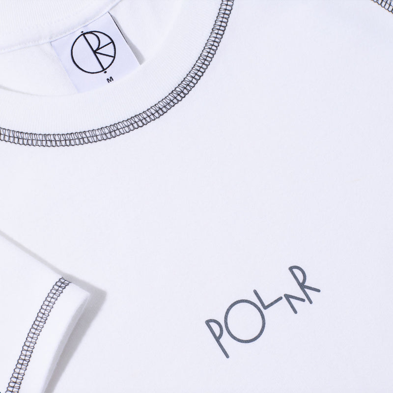 Polar Womens Script Logo Baby T-Shirt - White/Graphite