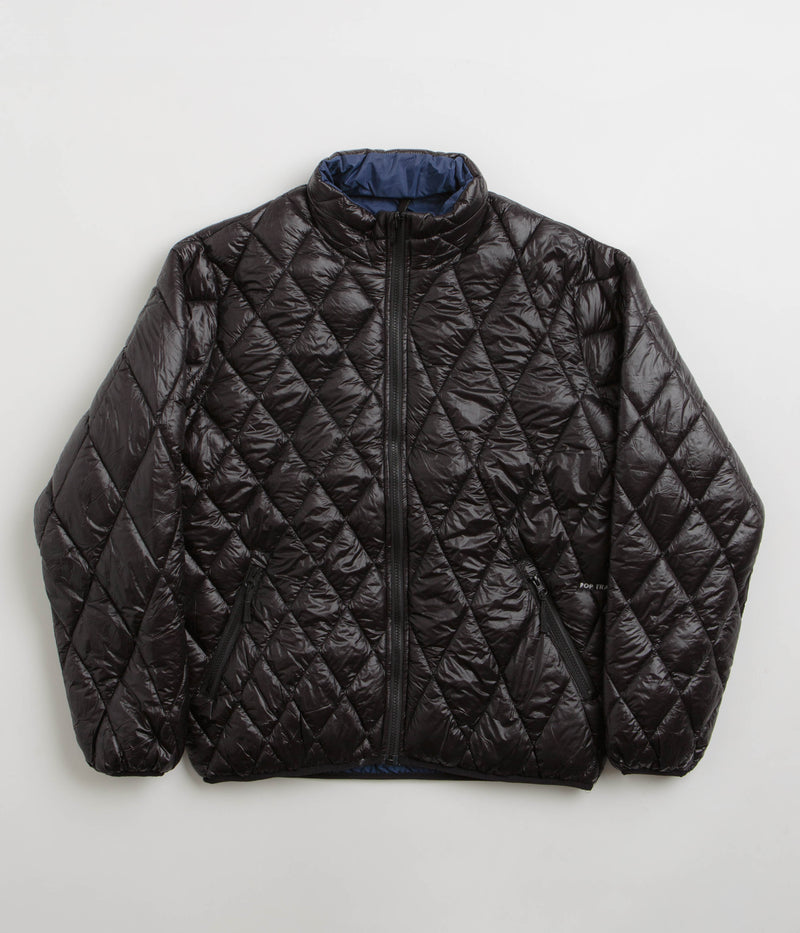 Pop Trading Company Quilted Reversible Jacket in Black