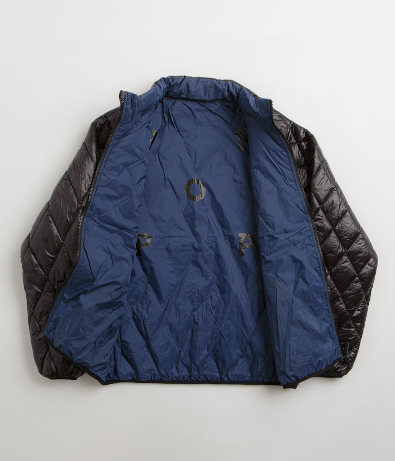 Pop Trading Company Quilted Reversible Jacket in Black