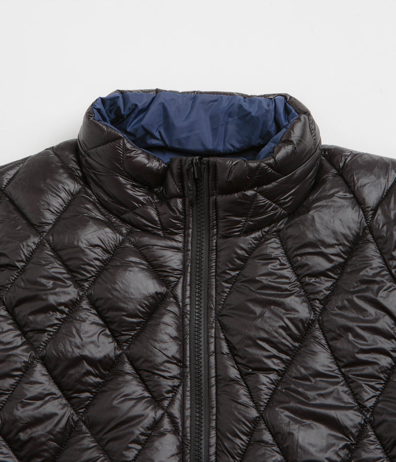 Pop Trading Company Quilted Reversible Jacket in Black