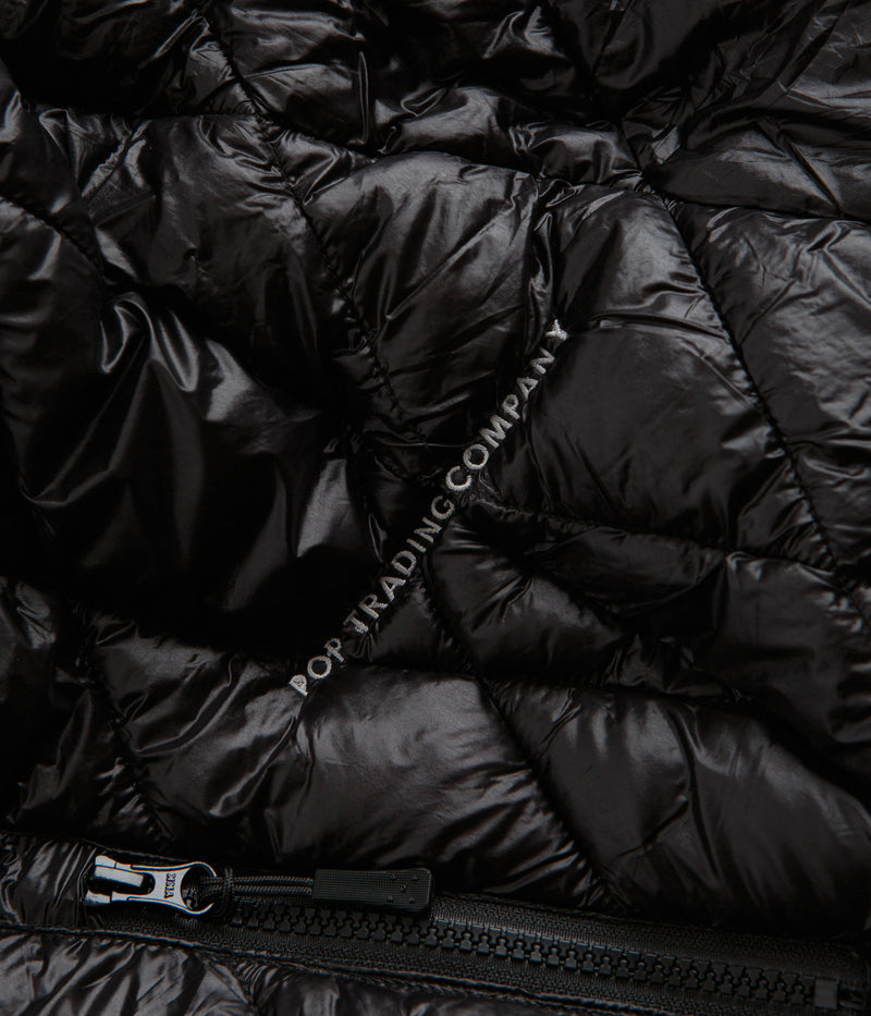 Pop Trading Company Quilted Reversible Jacket in Black