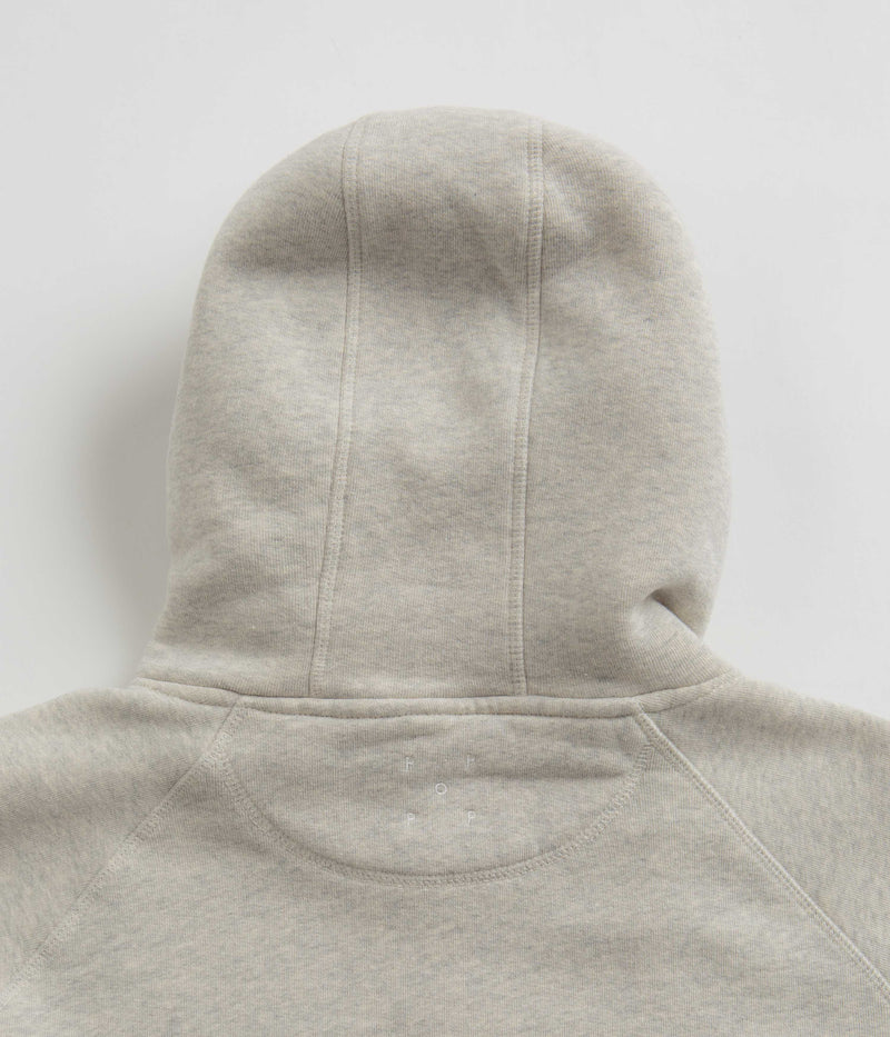 Pop Trading Company x Fiep Pop Hoodie in Off White Heather