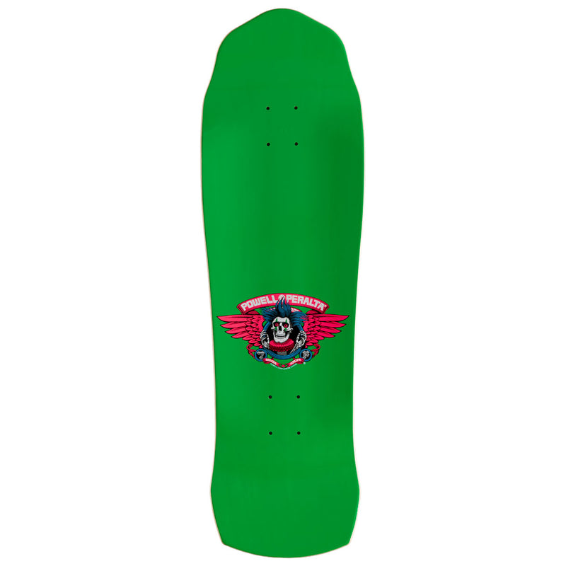 Powell-Peralta Chris Hiett Skull Skateboard Complete - Neon Green/Blue Foil - 10.00"