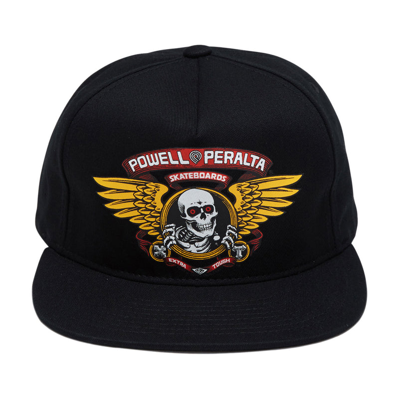 Powell-Peralta Winged Ripper Snapback Hat - Black