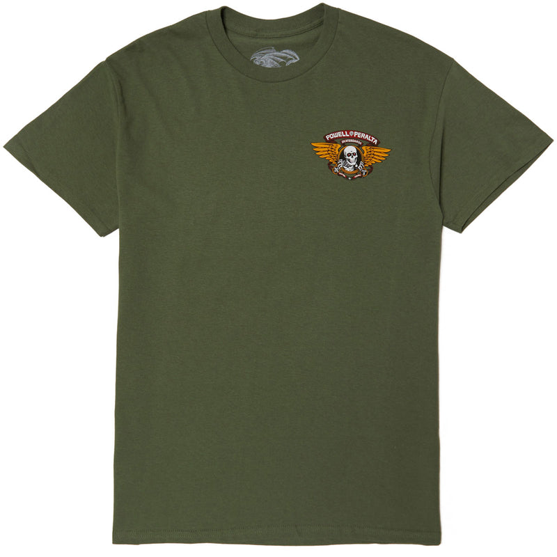 Powell-Peralta Winged Ripper T-Shirt - Military Green 2