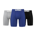PSD 3 Pack Cotton Blend Men's Boxer Briefs