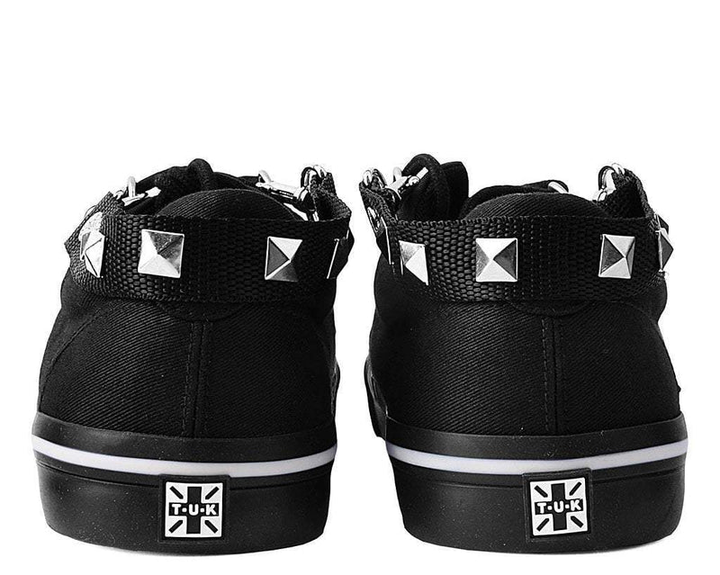 SA03 Pyramid Black Bondage Shoe Straps