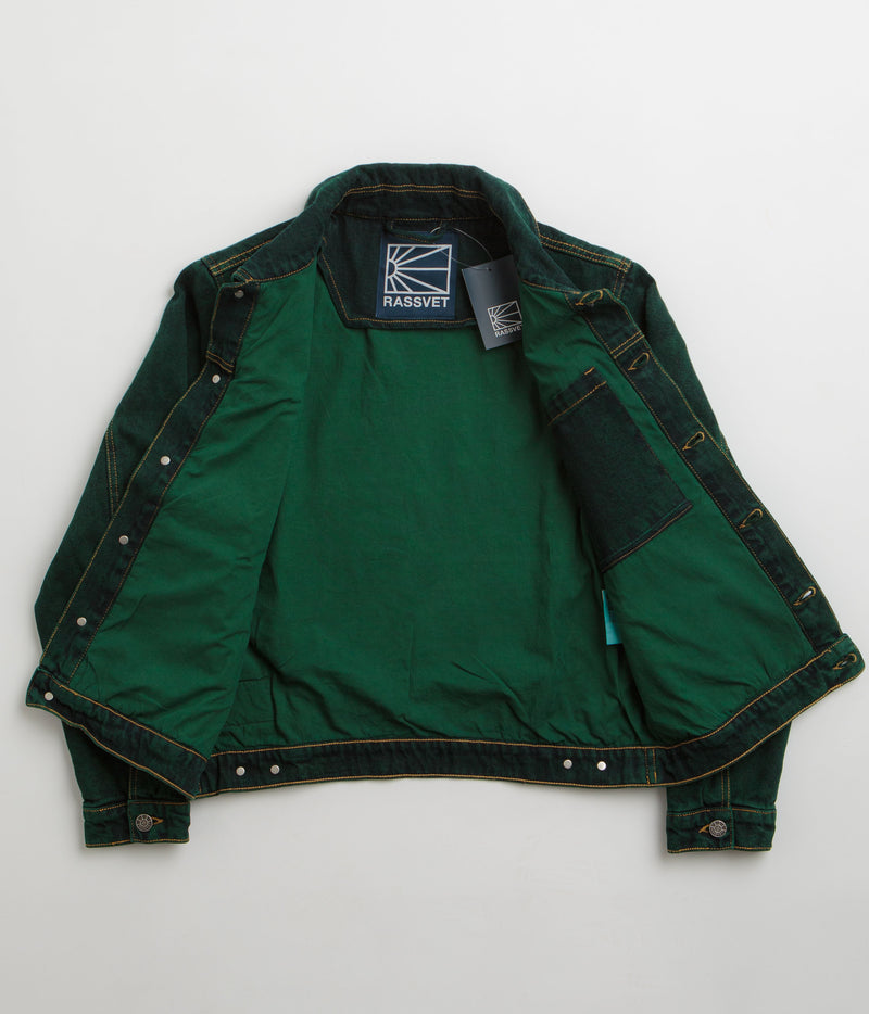 Rassvet Lined Denim Jacket in Green