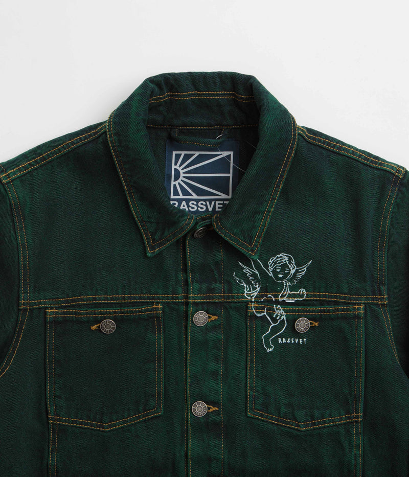 Rassvet Lined Denim Jacket in Green