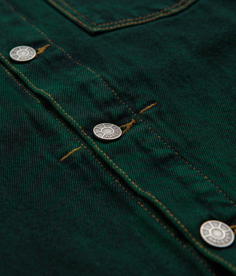 Rassvet Lined Denim Jacket in Green