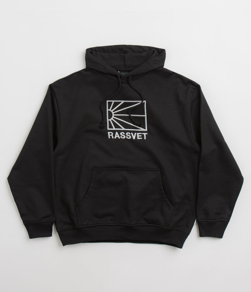 Rassvet Logo Hoodie in Black and White