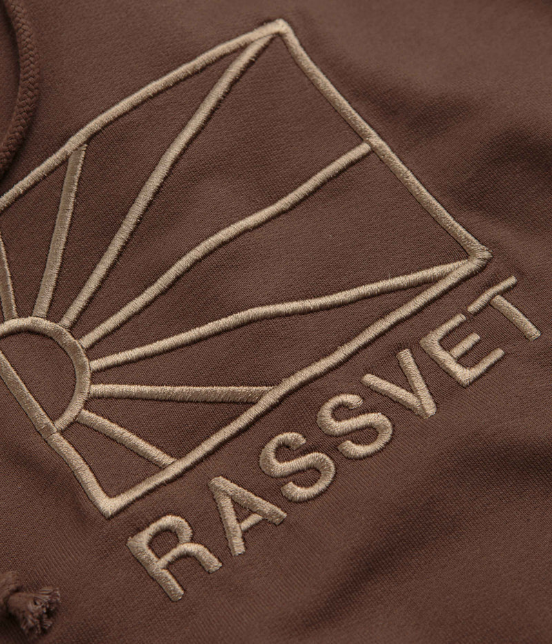 Rassvet Logo Hoodie in Brown