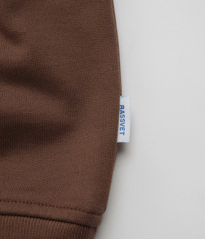 Rassvet Logo Hoodie in Brown