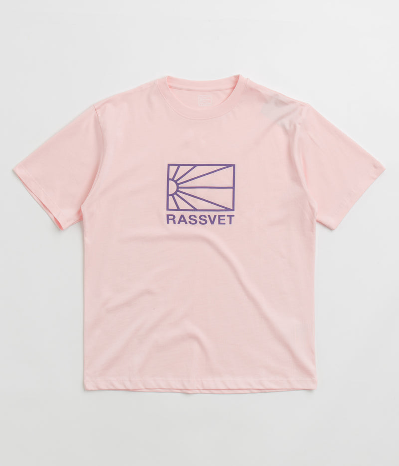 Rassvet Logo T-Shirt in Pink