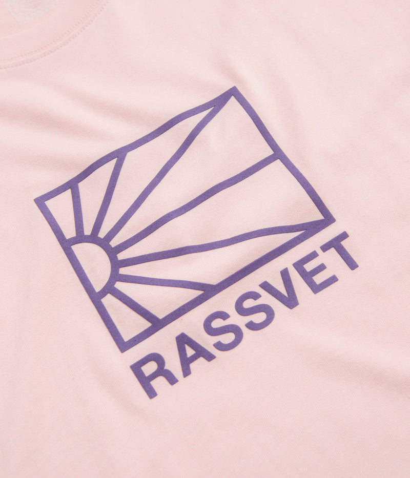 Rassvet Logo T-Shirt in Pink