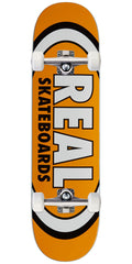 Real Team Classic Oval Skateboard Complete - Orange - 7.50"