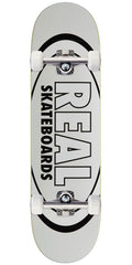 Real Team Classic Oval Skateboard Complete - White - 8.38"