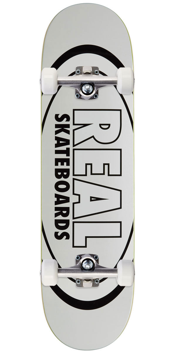 Real Team Classic Oval Skateboard Complete - White - 8.38"
