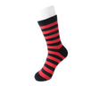 TSK1120 Red & Black Stripe T.U.K Women's Sock TSK1120-OS