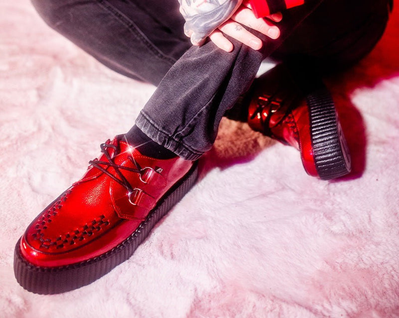 V3256 Red Patent Viva Mondo Creeper