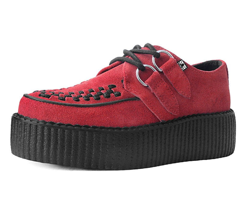 V3072 Red Suede Mondo Creeper