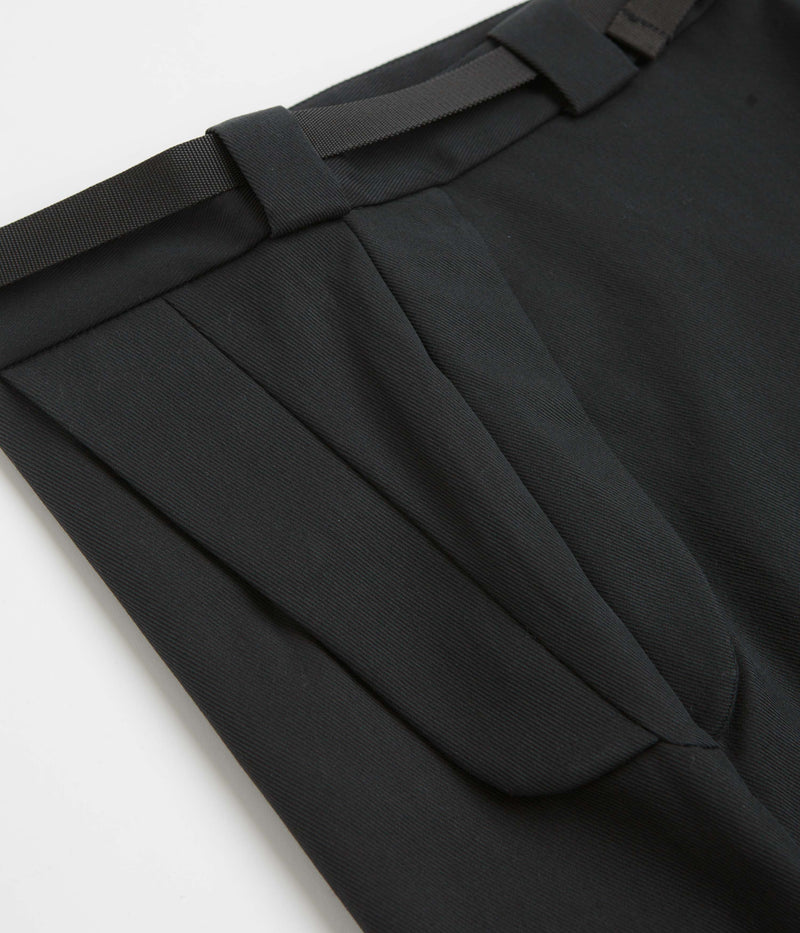 ROA Buckle Chino Trousers in Black