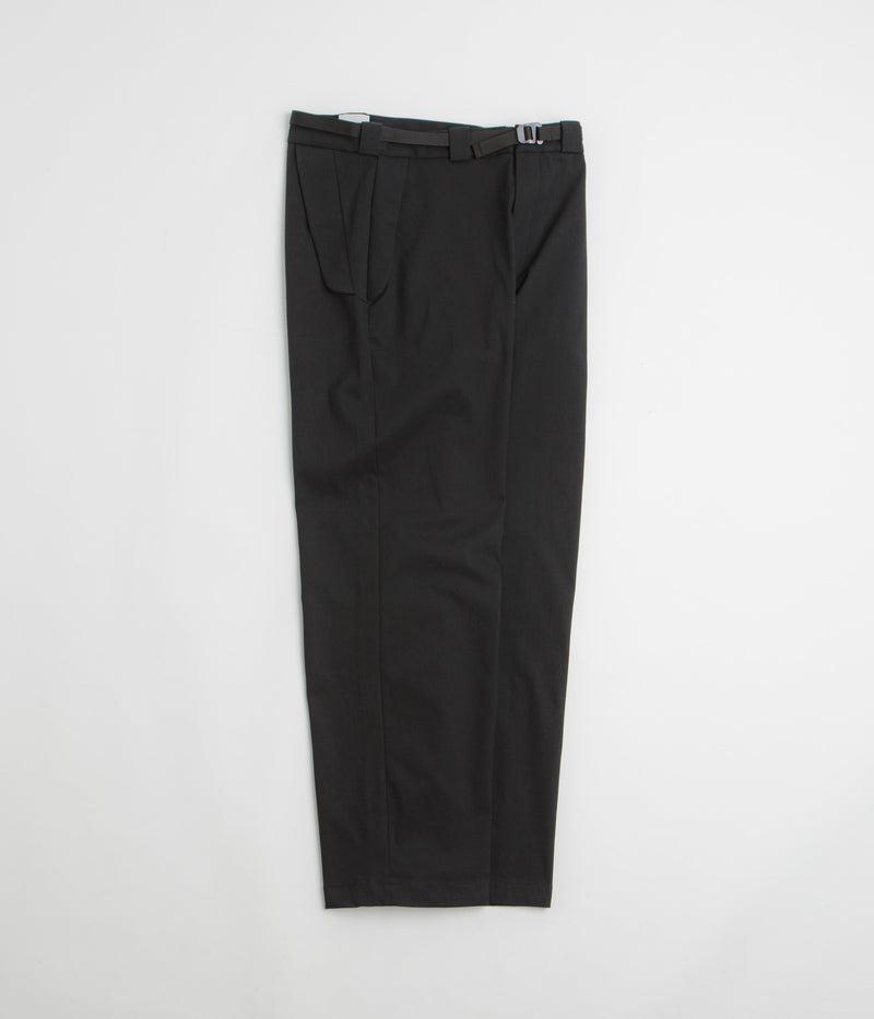 ROA Buckle Chino Trousers in Black