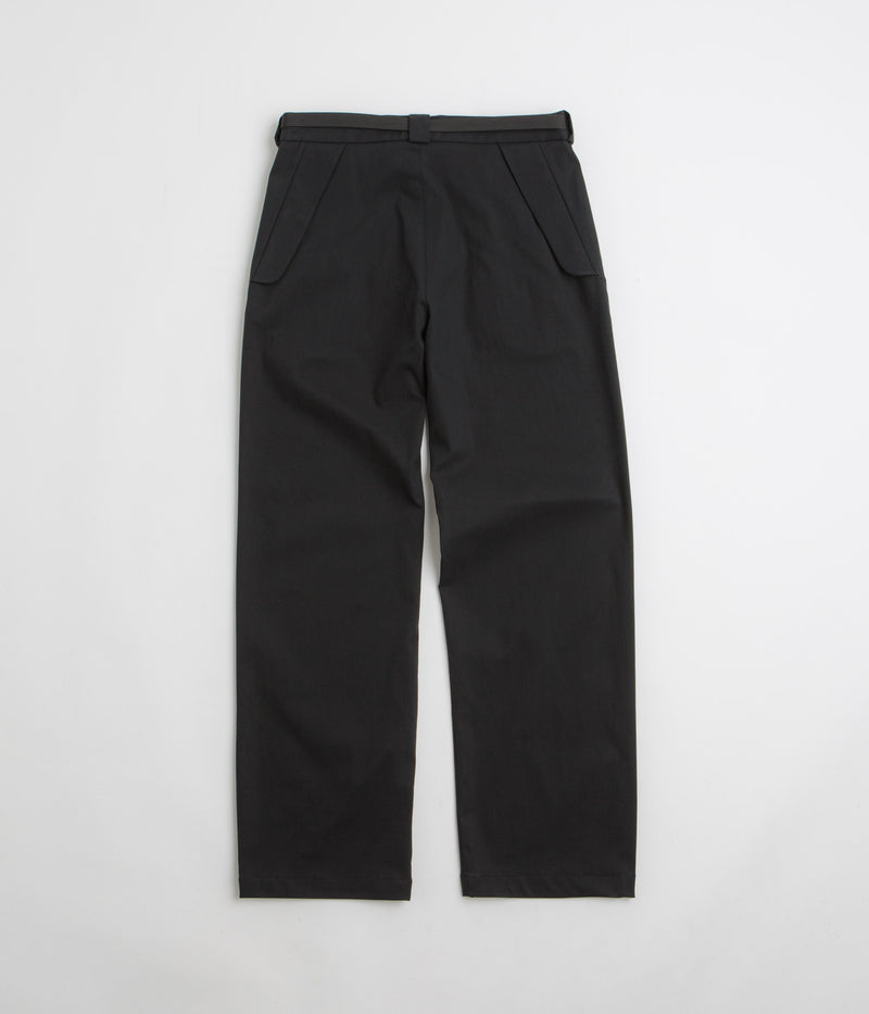ROA Buckle Chino Trousers in Black