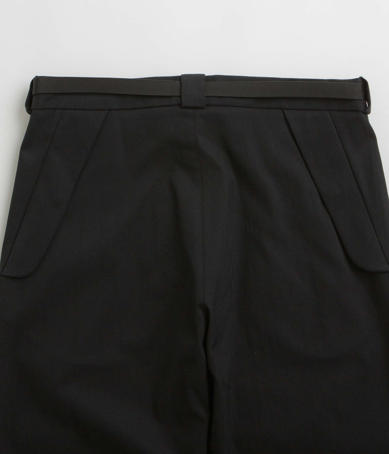 ROA Buckle Chino Trousers in Black