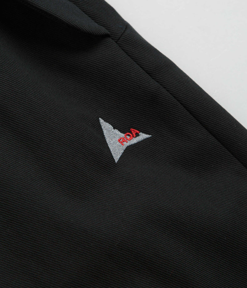 ROA Buckle Chino Trousers in Black