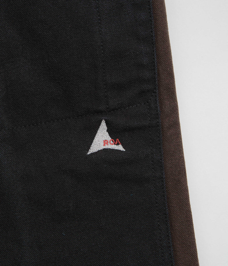 ROA Fomes Double Knee Pants in Dark Brown and Black