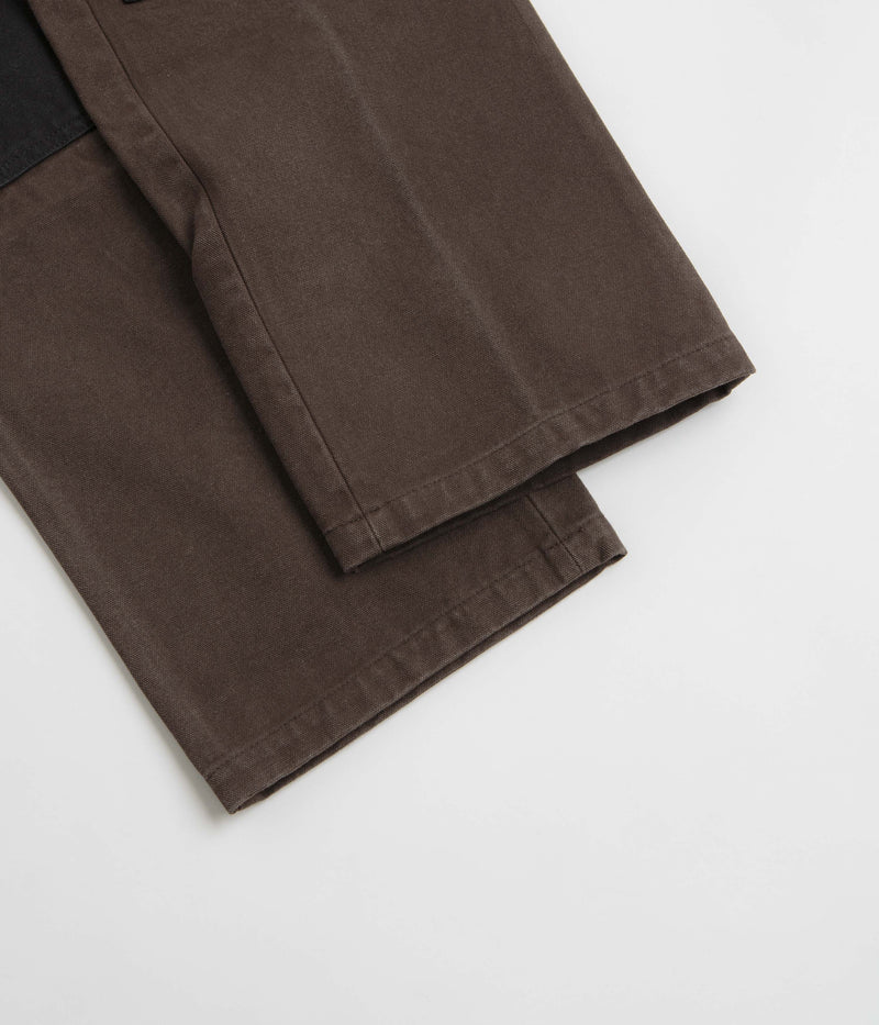 ROA Fomes Double Knee Pants in Dark Brown and Black