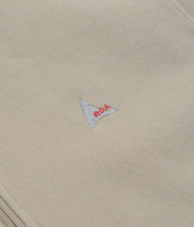 ROA Heavy Half Zip Sweatshirt in Taupe