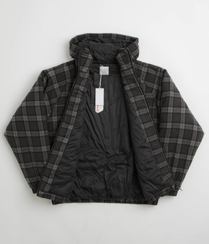 ROA Logger Primaloft Checked Jacket in Anthracite