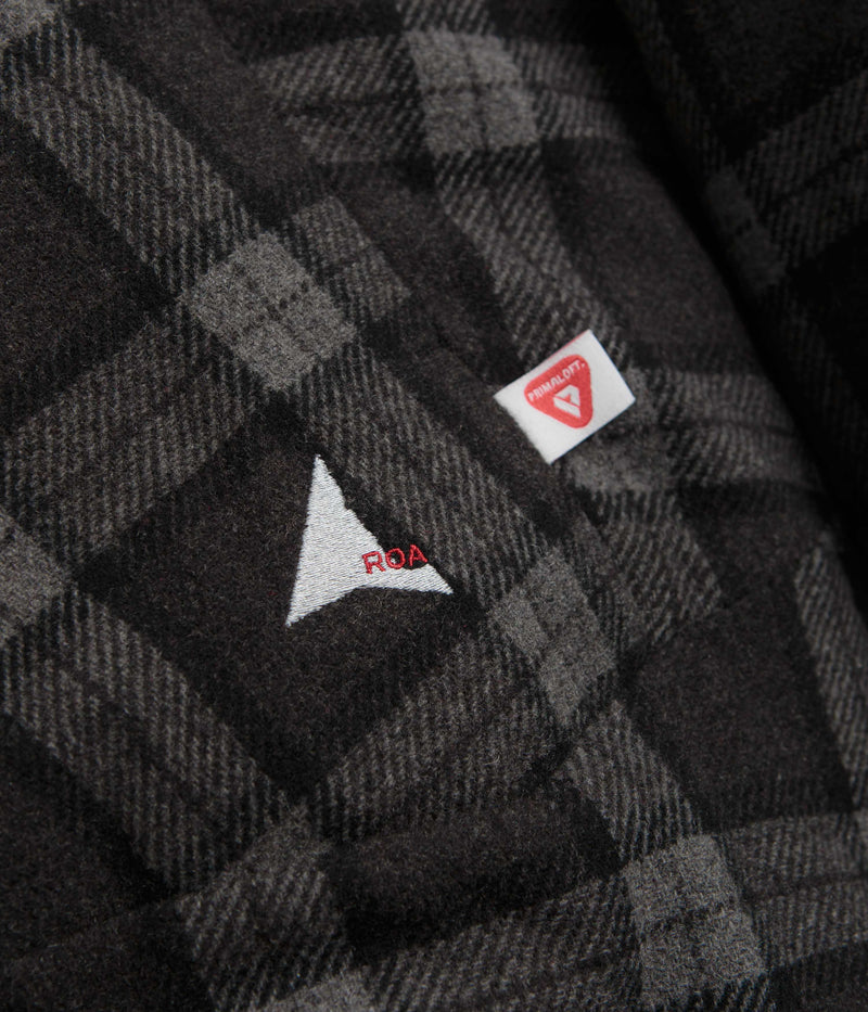 ROA Logger Primaloft Checked Jacket in Anthracite