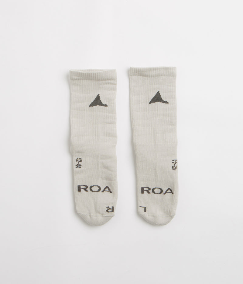 ROA Logo Biofil Socks in Light Grey