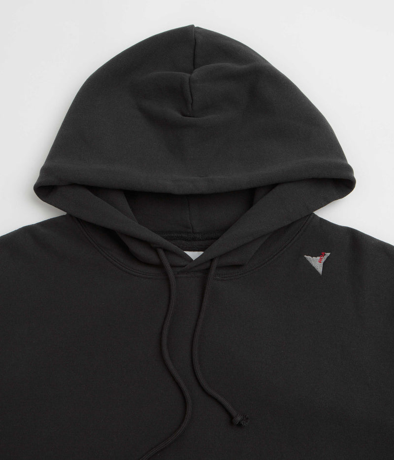 ROA Logo Hoodie in Washed Black