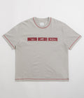 ROA Sticks Stitch T-Shirt in Light Grey