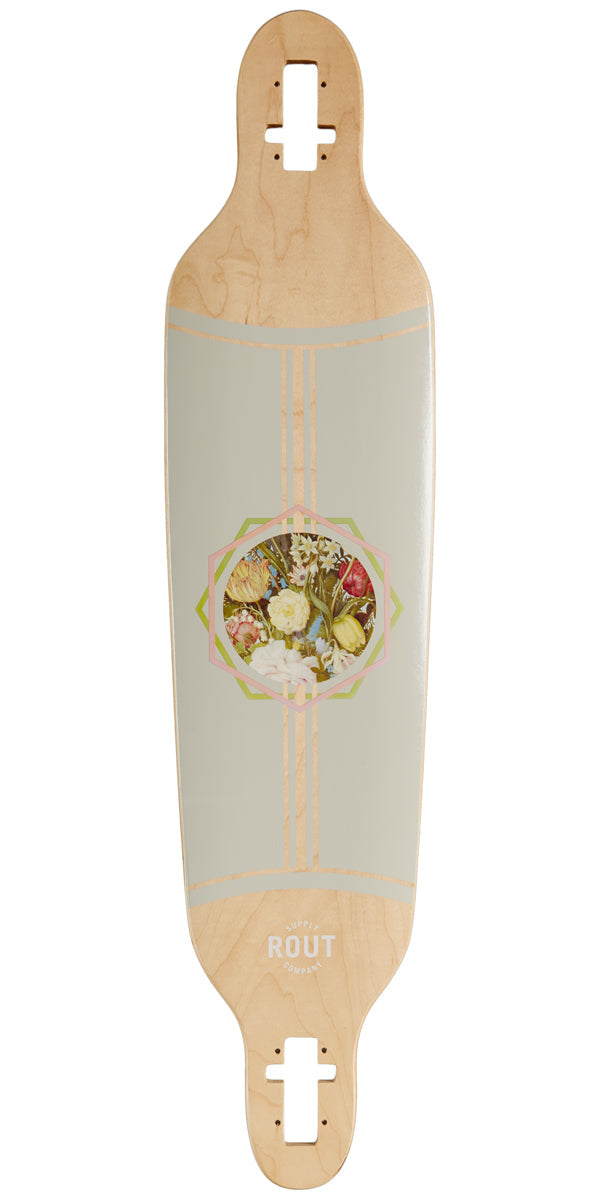 Rout Floral Drop-Thru Longboard Deck